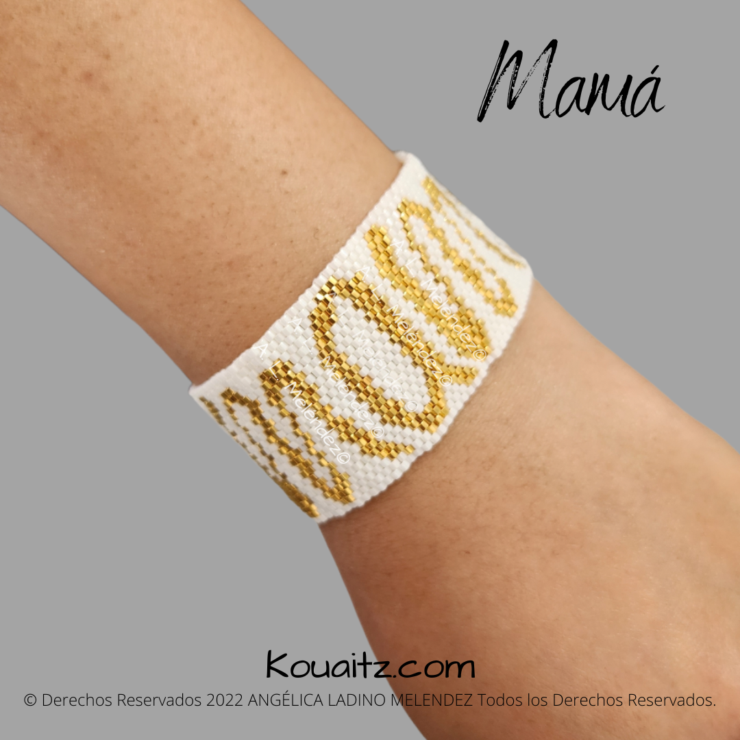 Brazalete Miyuki Regalo original mamá Dia de las madres