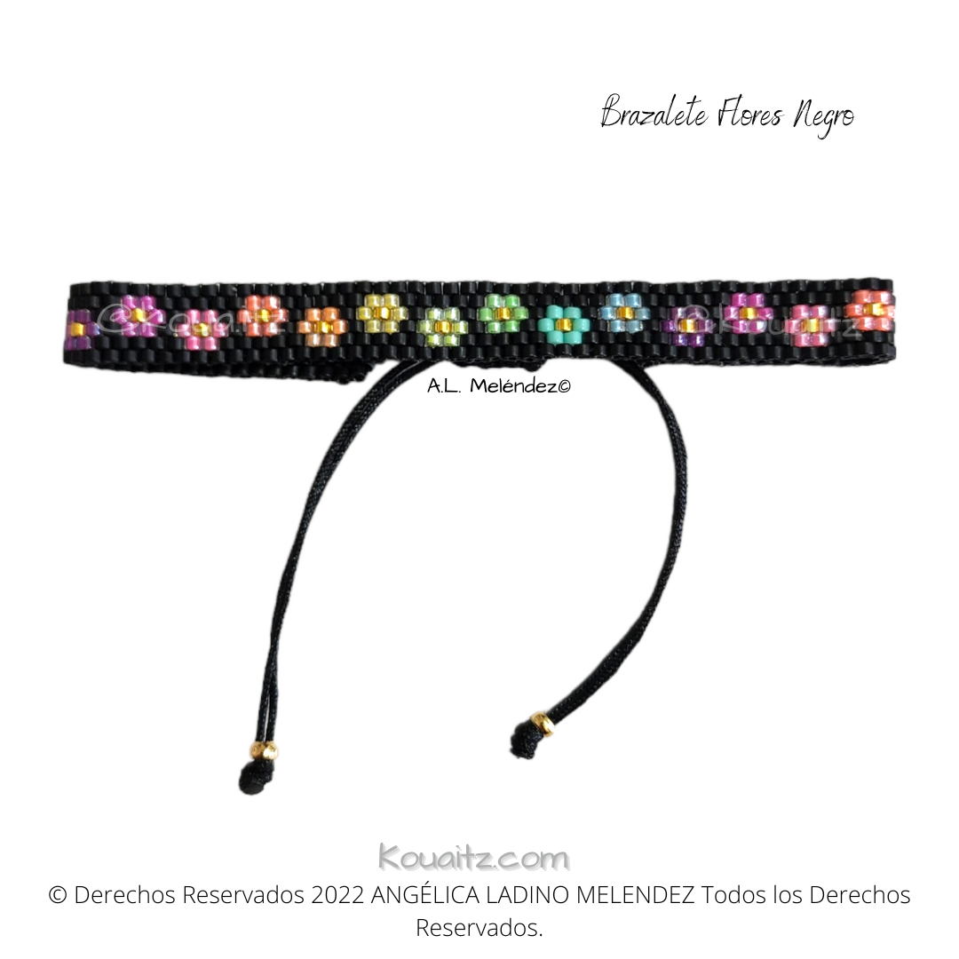 Brazalete de Flores Delgado