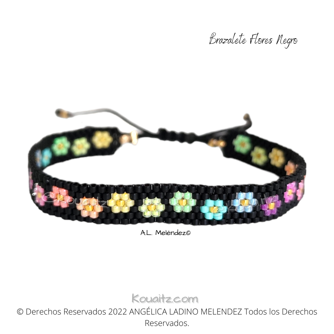 Brazalete de Flores Delgado