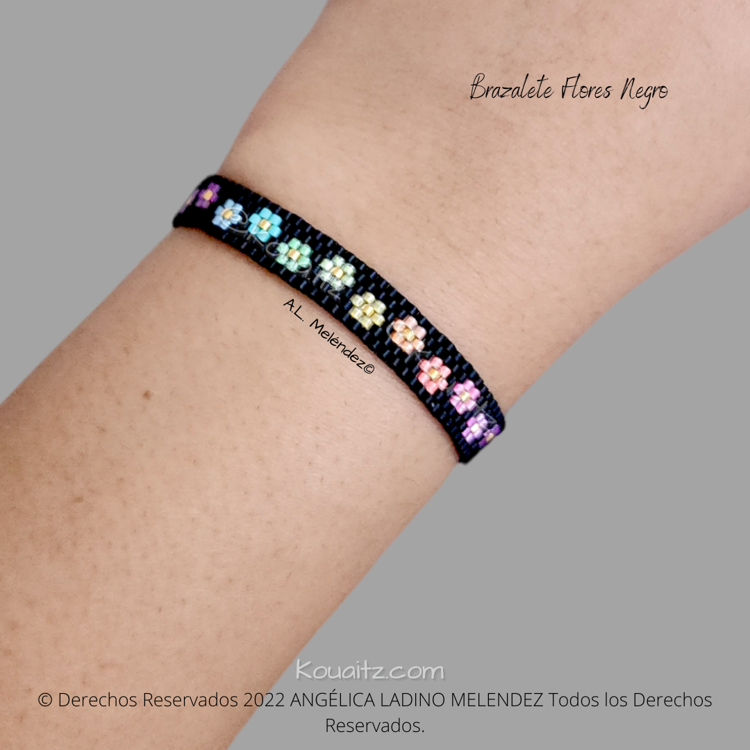 Brazalete de Flores Delgado