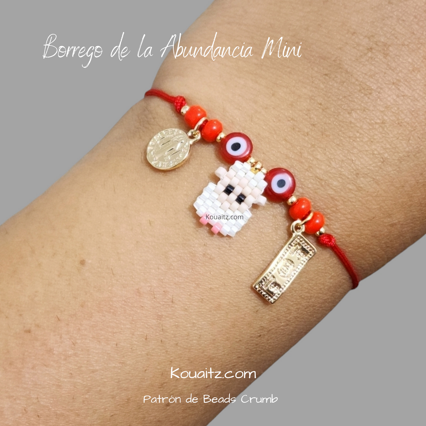 Pulsera Roja Borrego de la abundancia, Borreguito de la Abundancia Regalo de Navidad Original