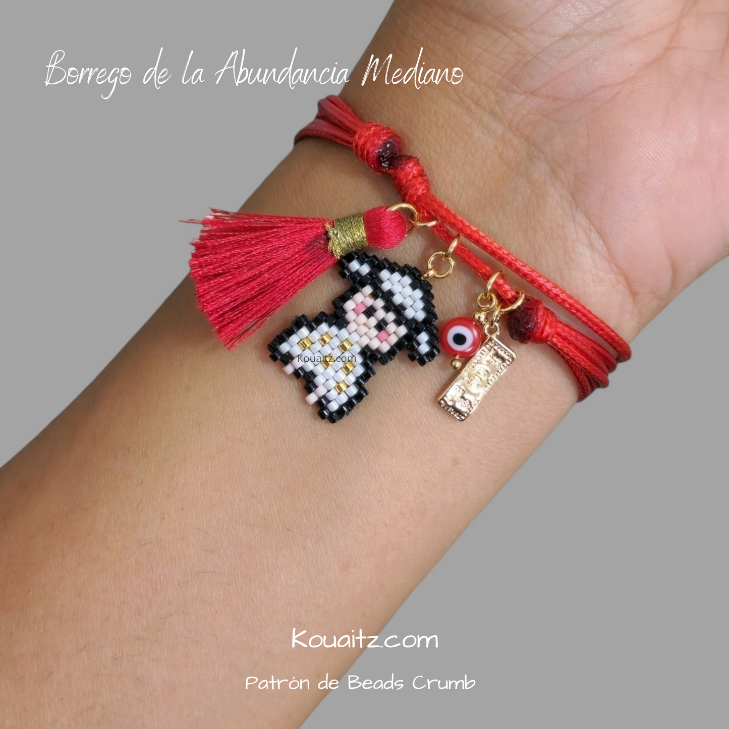 Pulsera Roja Borrego de la abundancia, Borreguito de la Abundancia Regalo de Navidad Original