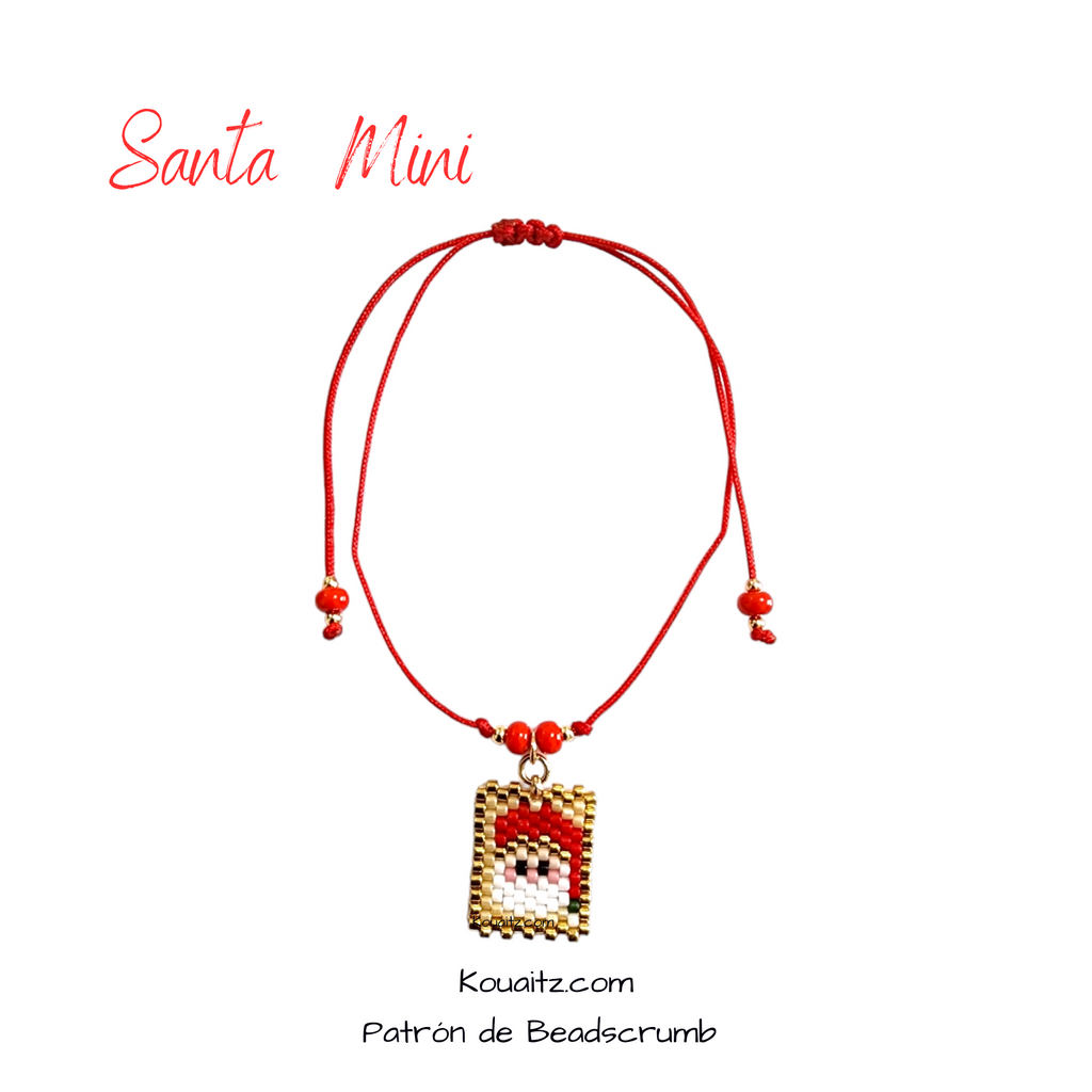 Pulsera Navideña Santa Mini 💫 Diseño de Autor Koua Itz
