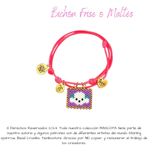 Accesorios artesanales con la carita de tu Bichón Frise o Maltés ✨