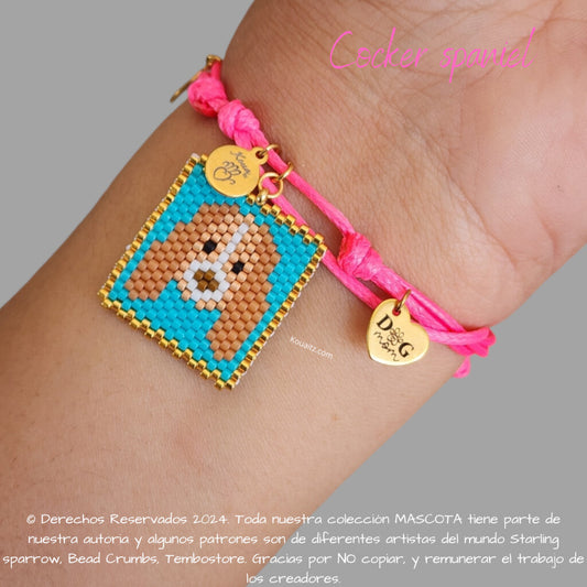 Cocker Spaniel Pulsera, Llavero, Collar o Kit
