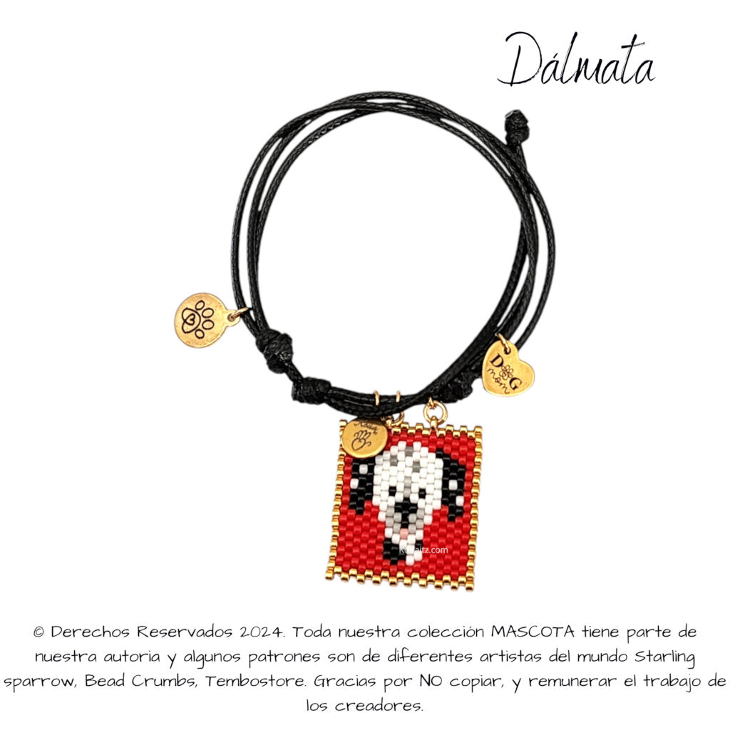 Dalmata Pulsera, Llavero, Collar o Kit