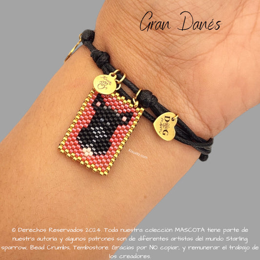 Gran Danés Pulsera, Llavero, Collar o Kit