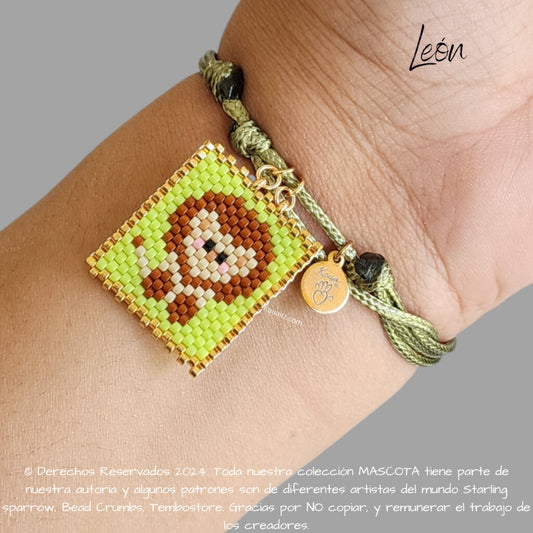 León Pulsera, Llavero, Collar o Kit
