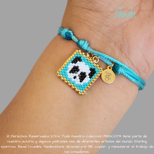 Panda Pulsera, Llavero, Collar o Kit