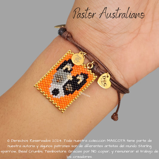 Pastor Australiano Pulsera, Llavero, Collar o Kit