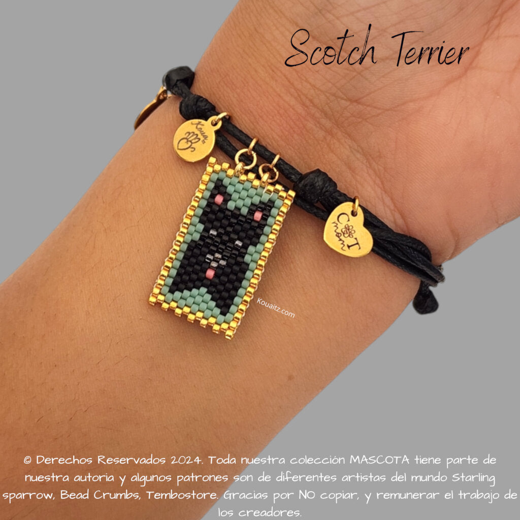 Scotch Terrier Pulsera, Llavero, Collar o Kit