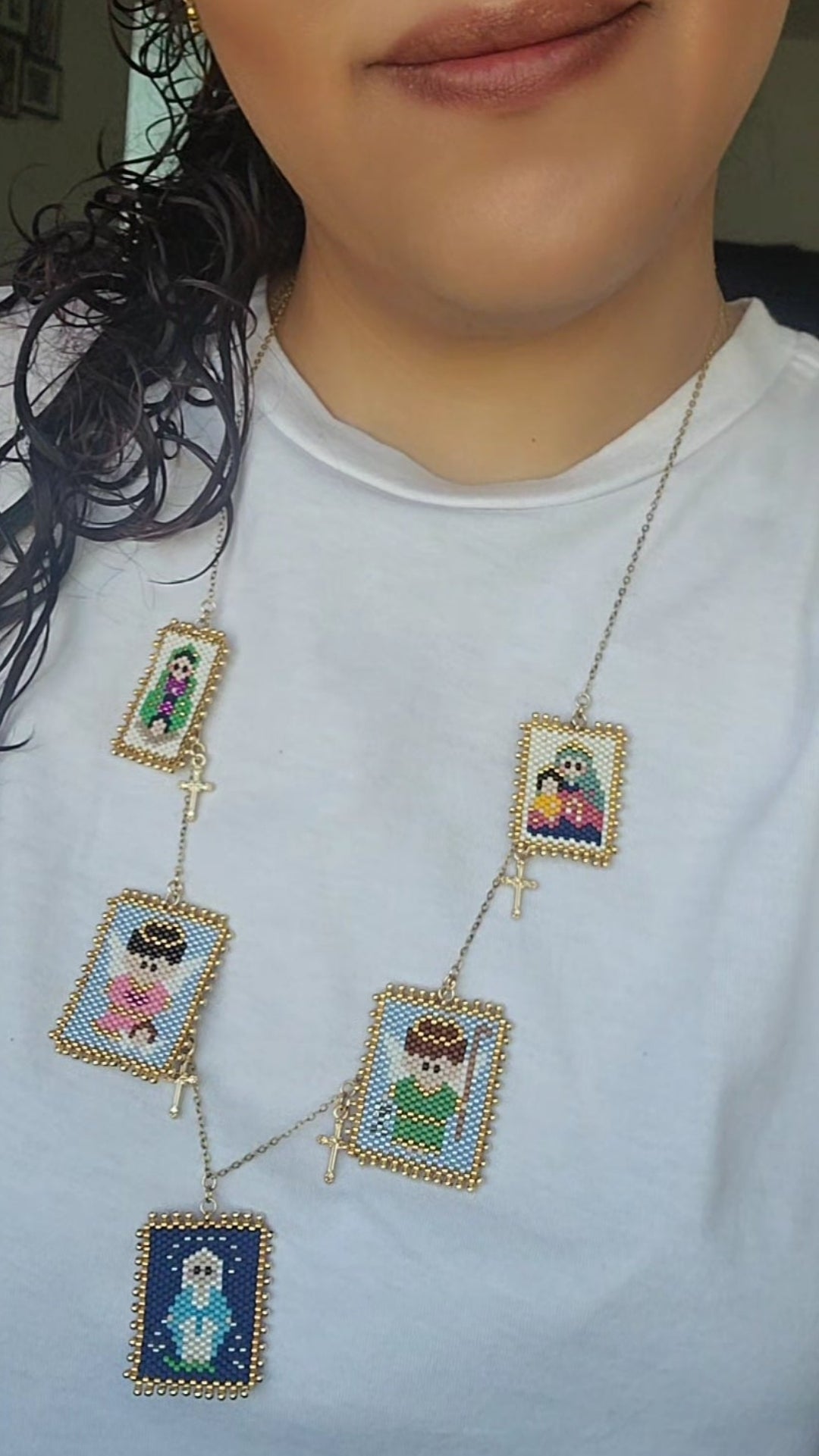 Santitos | Collar Artesanal (elige tus santos favoritos)
