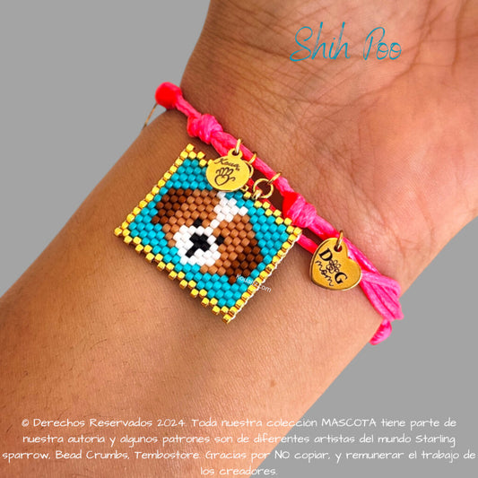 Shih Poo Pulsera, Llavero, Collar o Kit