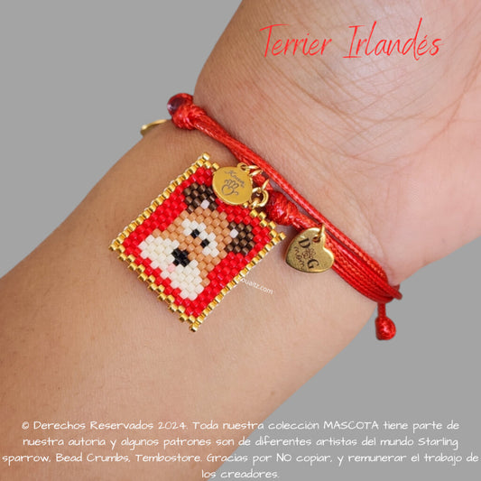 Terrier Irlandés Pulsera, Llavero, Collar o Kit