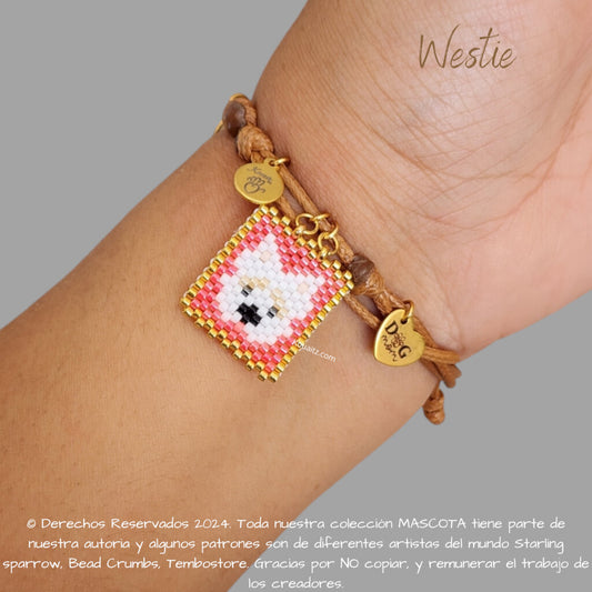 Westie Pulsera, Llavero, Collar o Kit