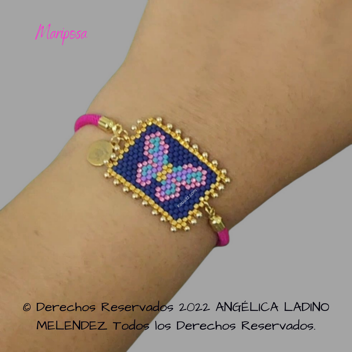 Mariposa Pulsera, Llavero, Collar o Kit