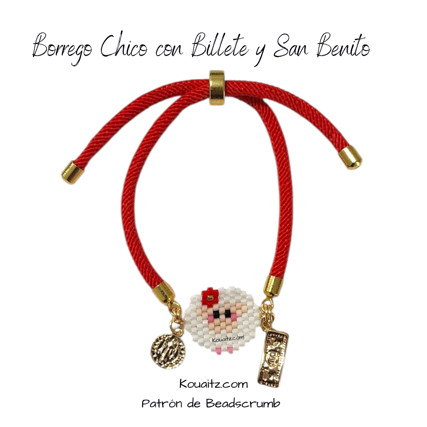 🐑 Pulsera Borreguito Chico de la Abundancia con Billete San benito – Koua Itz