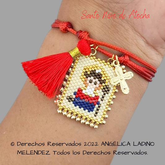 Santo Niño de Atocha Pulsera, Collar o llavero