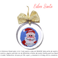 Esferas Navideñas Artesanales Santa y Reno con Delica Miyuki encapsulada en resina | Koua Itz 🎁