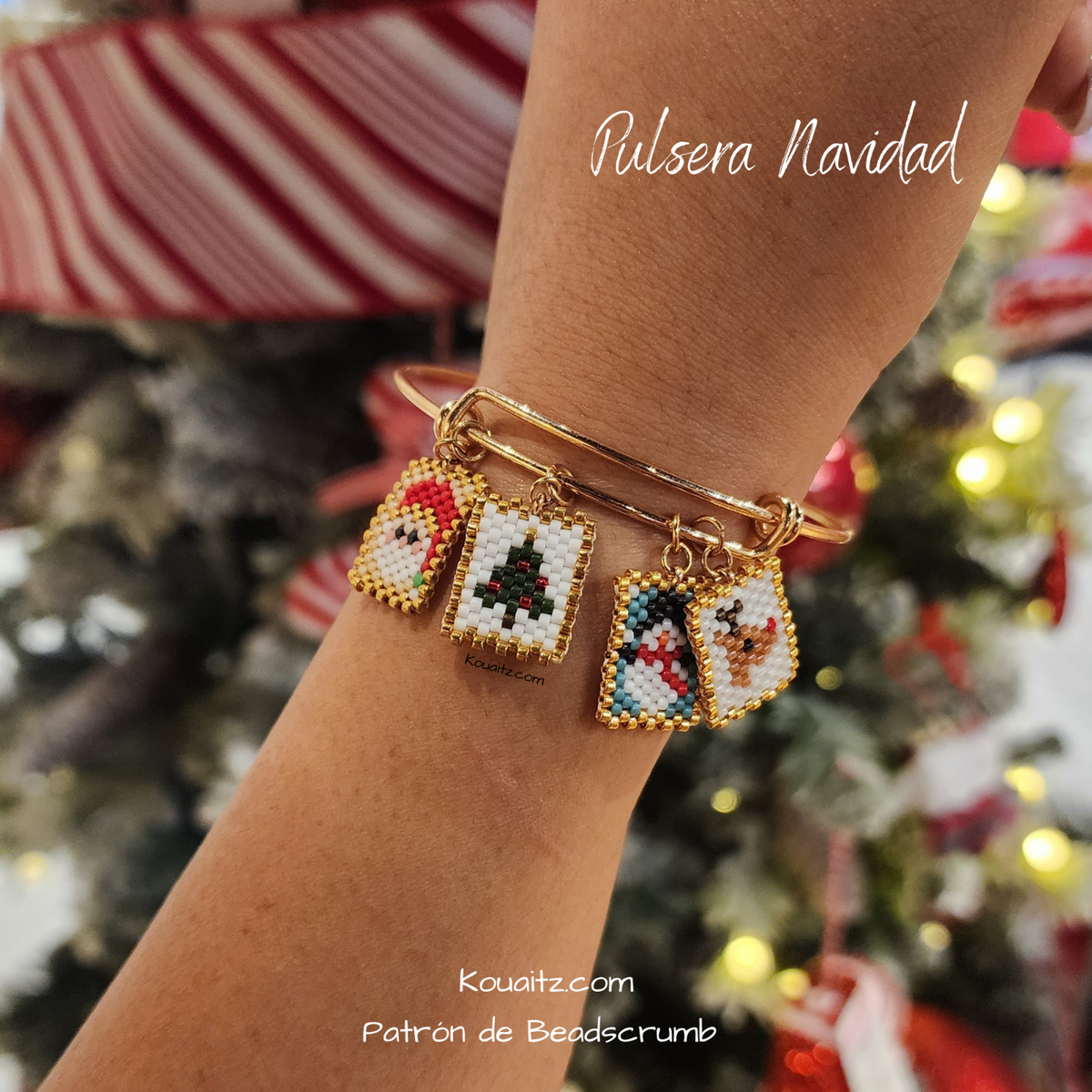 Pulsera Navideña 💫 Diseño de Autor Koua Itz