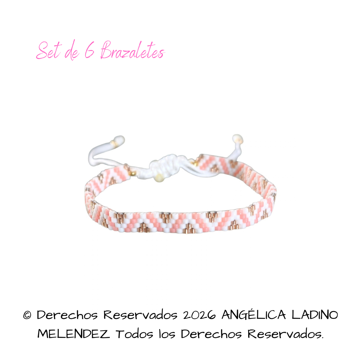 Set Brazaletes Rosas