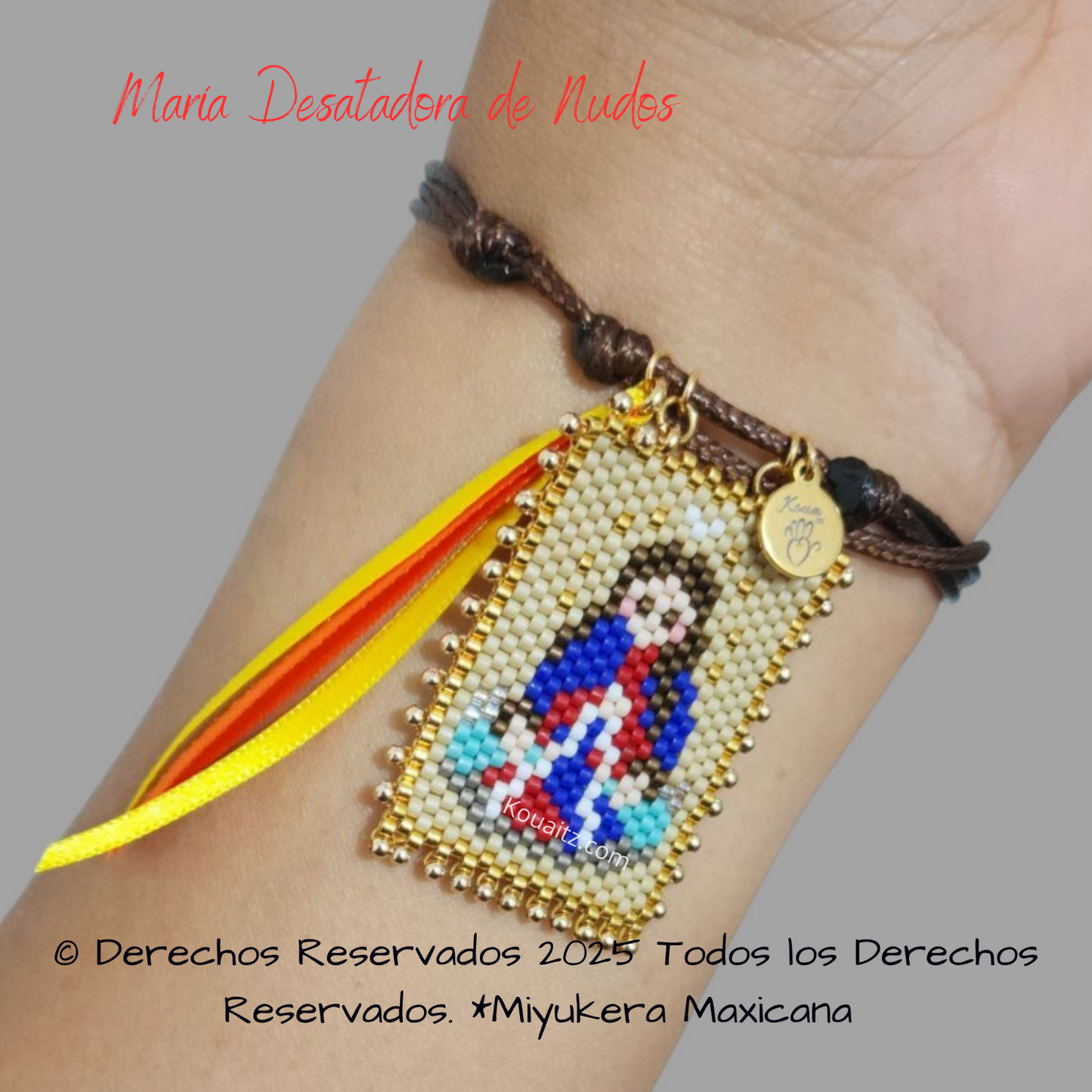 Virgen María Desatadora de Nudos Pulsera o Collar
