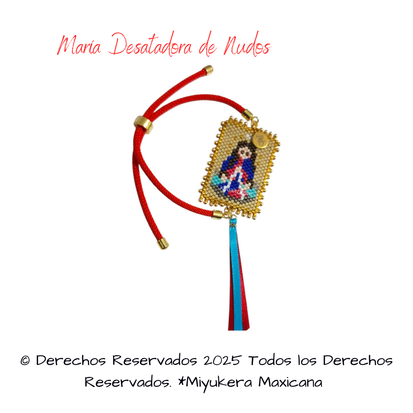 Virgen María Desatadora de Nudos Pulsera o Collar