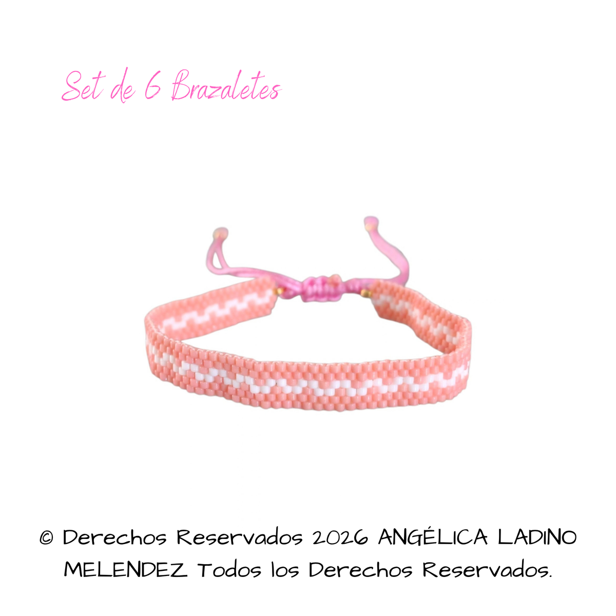 Set Brazaletes Rosas