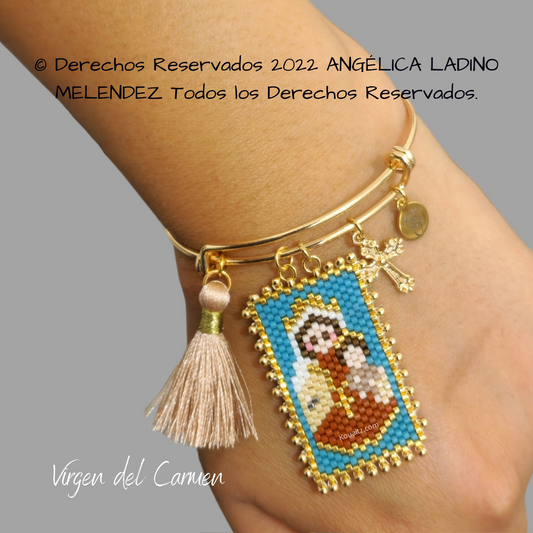 Virgen del Carmen Pulsera o Collar