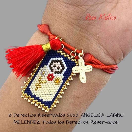 Rosa Mística Pulsera, Llavero, Collar o Kit