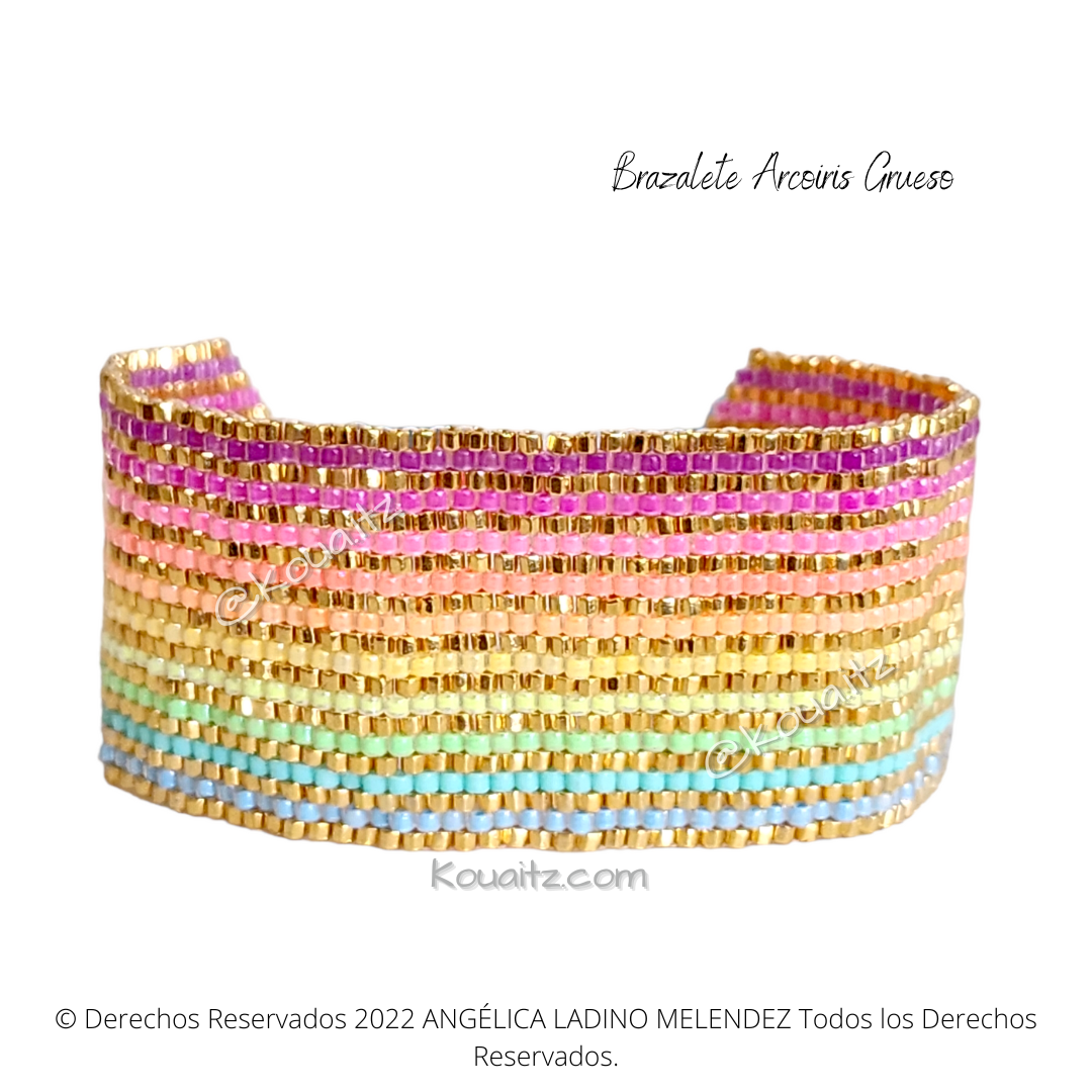 Brazalete Arcoiris Dorado