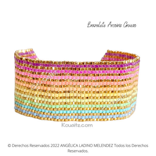 Brazalete Arcoiris Dorado