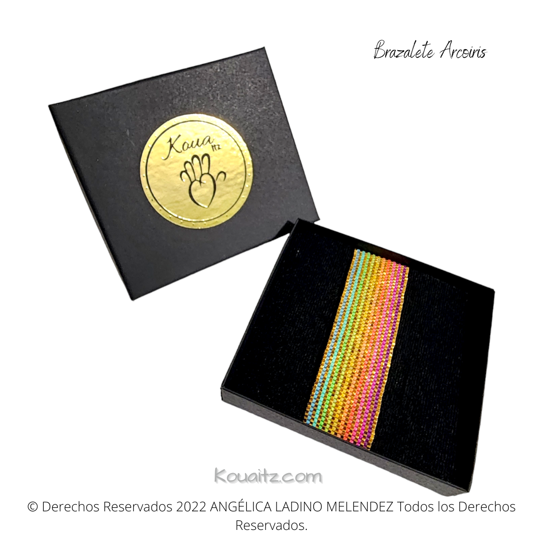 Brazalete Arcoiris Dorado