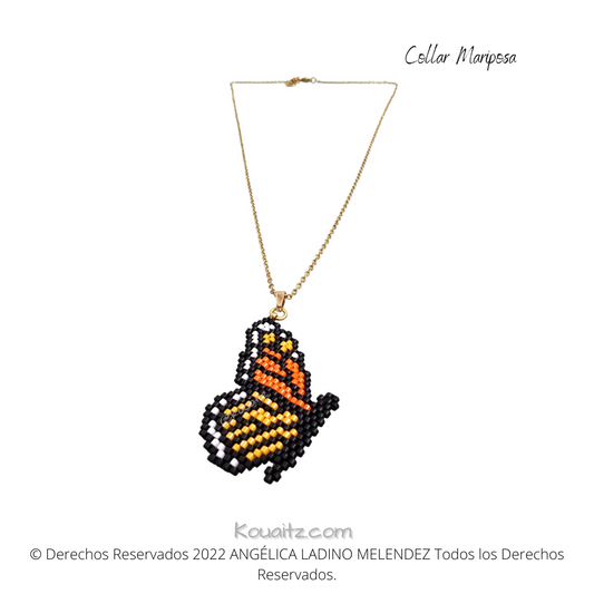 Mariposa Monarca Collar
