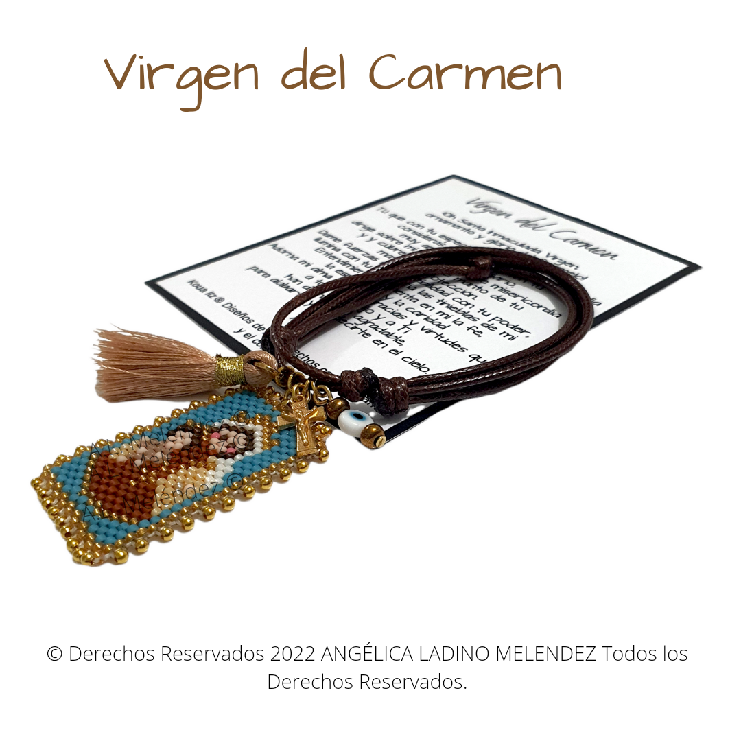 Virgen del Carmen Escapulario Pulsera