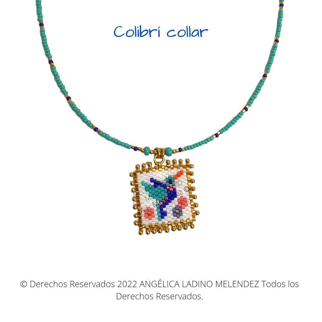 Colibrí Escapulario Collar