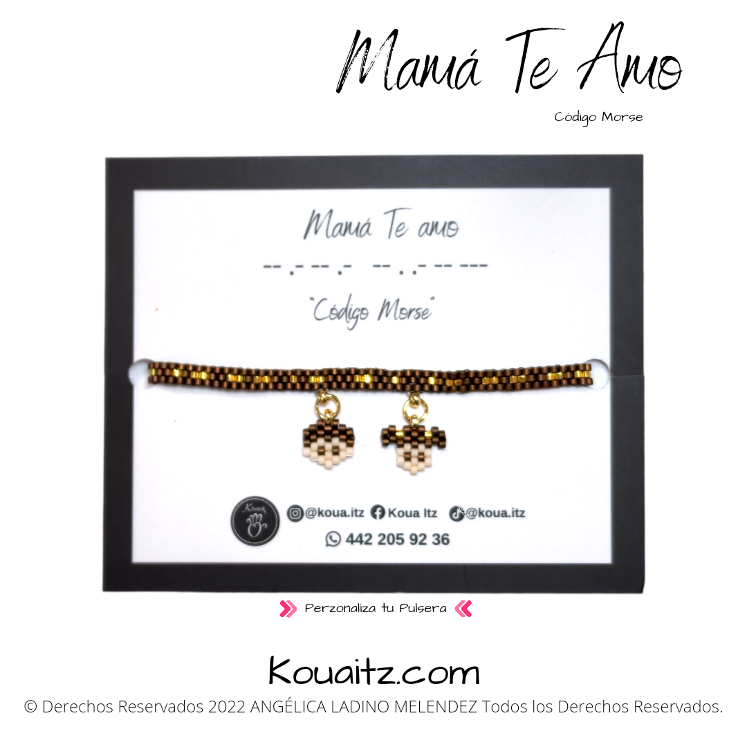 Regalo original Mamá Mujer Código Morse Día de las Madres