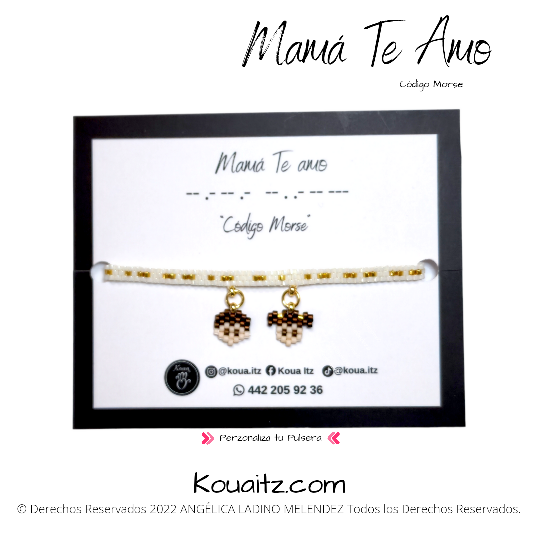 Regalo original Mamá Mujer Código Morse Día de las Madres