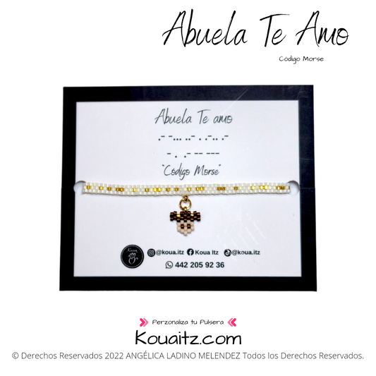 Regalo original Abuela Mujer Código Morse