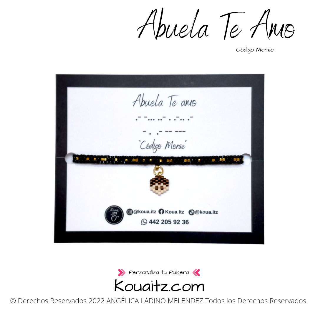 Regalo original Abuela Mujer Código Morse